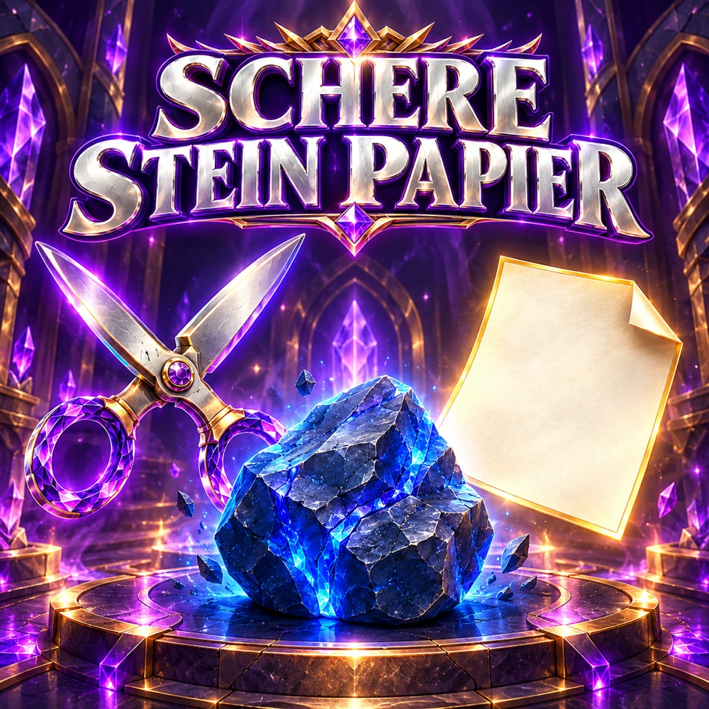 Schere, Stein, Papier – kostenloses Browser-Spiel